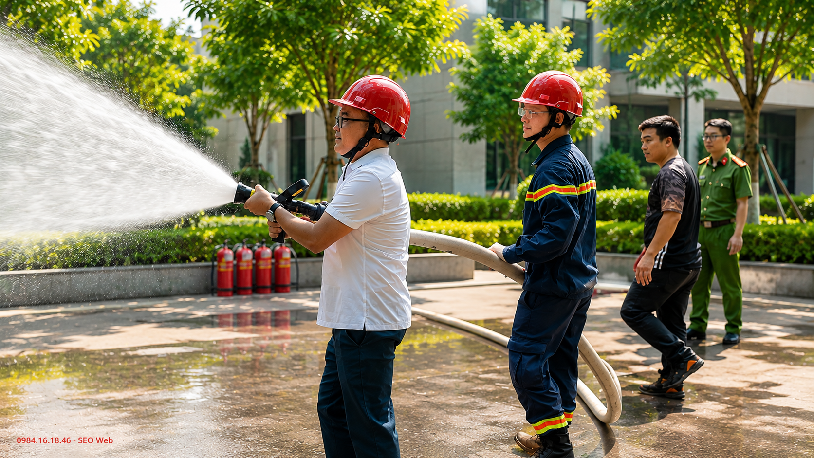 Khi xảy ra hỏa hoạn, cần giữ bình tĩnh và tiếp cận ngay vị trí vòi chữa cháy gần nhất